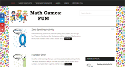 Desktop Screenshot of mathgamesfun.net